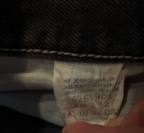 VTG - Rustler Men's 40x32 - Black Jeans - Classic Fit - Dark Wash - Picture 5 of 11