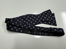 Pronto Uomo Adjustable Bowtie. Purple Geometric. 2.5  Wide