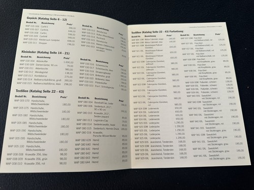1995 1996 Porsche German Accessories Catalog 993 Luggage Leather Hat 911 Carrera - Picture 17 of 19
