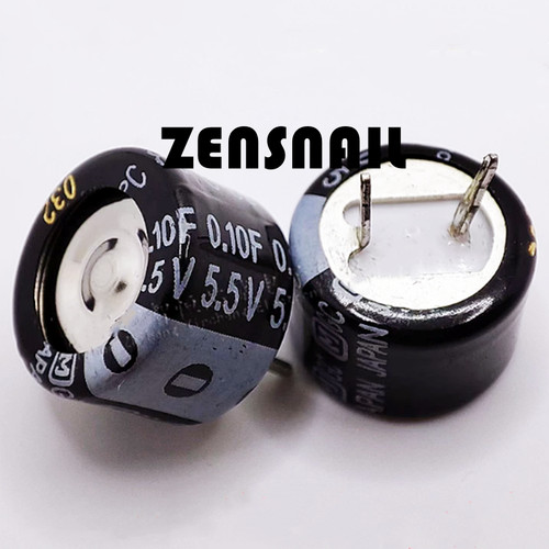 10PCS 5.5V 0.1F C TYPE PANASONIC Supercapacitor Farad Capacitor 13.5mm*7.5mm NEW - Picture 1 of 2