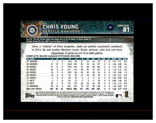 2015 TOPPS BASEBALL YOU PICK SEE SCANS STARS ,ROOKIES LOT#1 - Picture 152 of 500