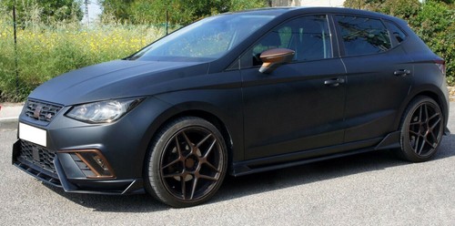 SEAT IBIZA V 2017+ SPOILER FR SPOILER BAJO PARACHOQUES DELANTERO ABS NEGRO SPLIT - Imagen 9 de 24