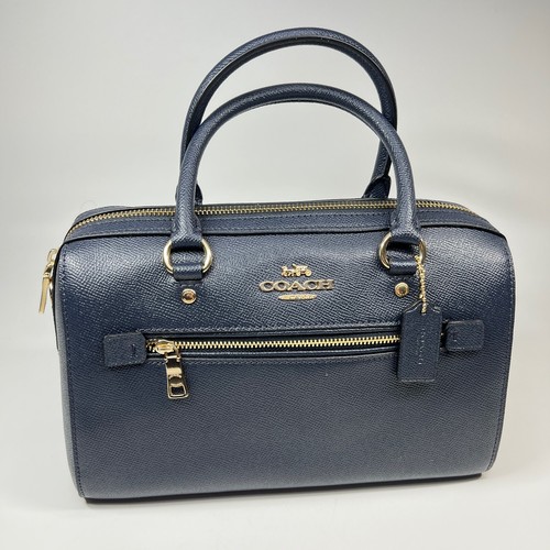 Coach Rowan Satchel Bag for Women - NAVY BLUE - A2022-F79946