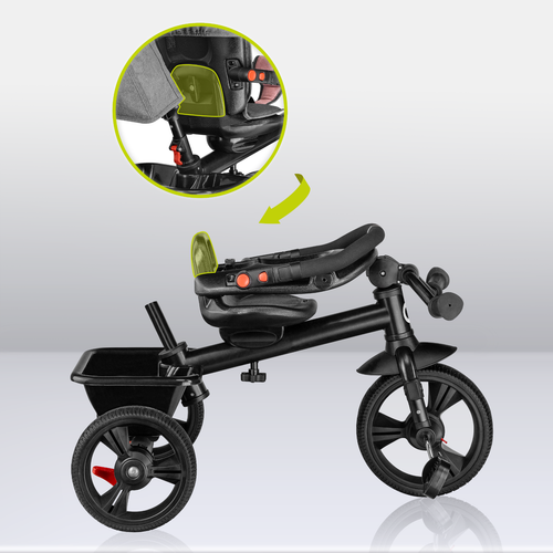 2in1 Dreirad mit Schubstange ab 18 Monate bis 25kg LIONELO Haari🔸 Rosa - Bild 14 von 16
