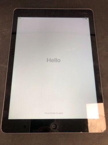 Apple iPad Air - MD785B/A - 16GB - Space Grey - LCD Cracked - Picture 2 of 13