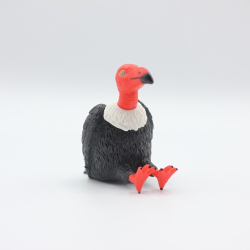 McPhee 2" Red Headed Black Vulture Finger Puppet Figure Cake Topper - Picture 1 of 10