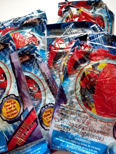10+2 Bonus Marvel Spiderman Kids Beach Balls Pool Party Birthday Toy 12 Balls - Picture 9 of 10