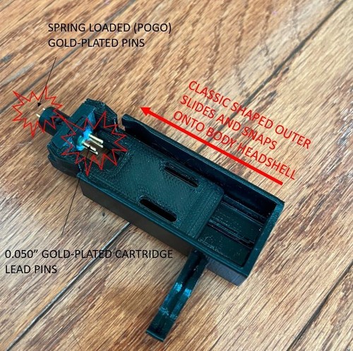 Headshell Assembly for Acoustic Research AR-XA Turntable - Picture 4 of 8