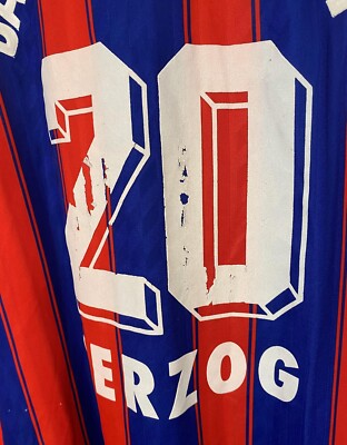 MENS FC BAYERN MUNICH 1996/1997 HERZOG #20 SOCCER FOOTBALL SHIRT