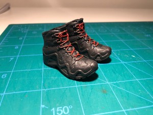 1//6 scale toy ZERT Peg Type Black /& Red Boots AMG Juggernaut