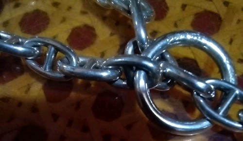 Hermes Paris Chain De' Ancre 925 Sterling Silver 18 Link 7.5 Inch Bracelet - Picture 2 of 10
