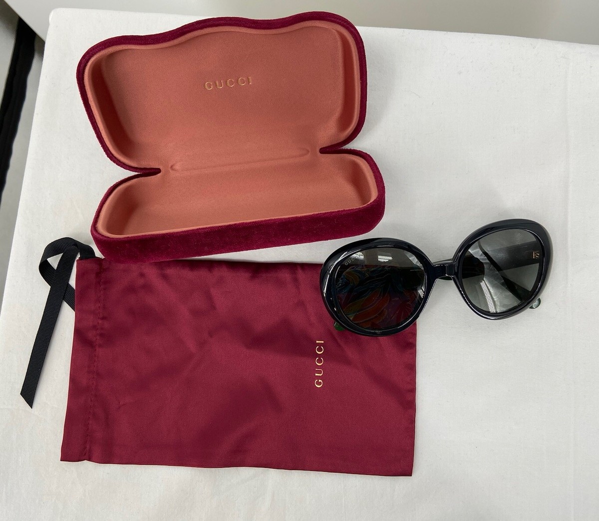 Gucci Sunglasses Double G Logo, Classic , Red/green | eBay