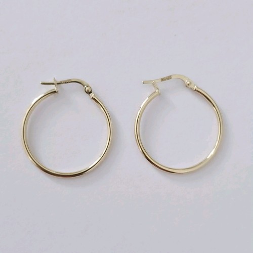 Massive 14K Gelbgold runde 1" Creolen - Bild 3 von 24