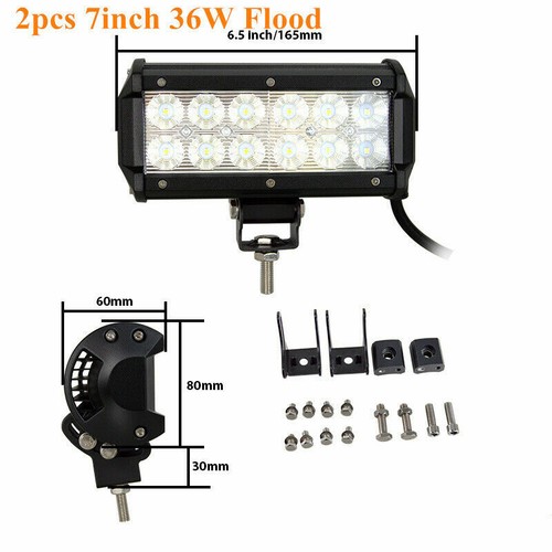 12V LED Lightbar 4-44 Zoll 3 Row Lichtbalken Arbeitsscheinwerfer Offroad SUV ATV - Bild 22 von 60