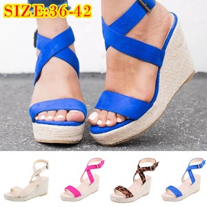 Women-Ankle-Strap-Buckle-Sandals-Ladies-Wedge-Platform-Heels-Summer-Shoes-Size