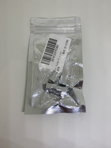 Tire Stem Valve Caps For Dodge Silver New! - Picture 1 of 3