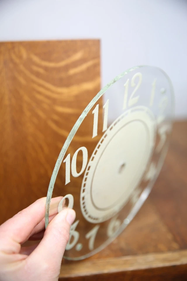 Reloj Neón Vintage Años 30 Cara Cristal Pintura Original Piezas Antiguas Foto 4 de 4