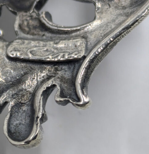 Cini Boston Sterling Silber Antik Jugendstil Teufel Dämon Greif Anstecknadel Brosche - Bild 8 von 8