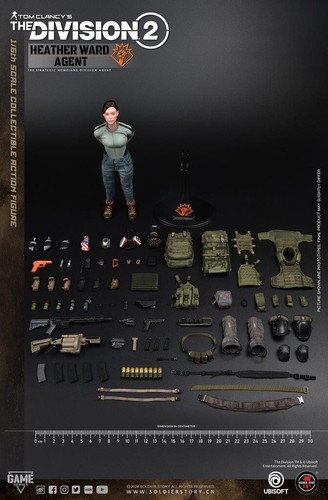 1:6 Soldier Story The Division 2 Agent Heather Ward M9 Pistol w/ MOLLE Holster - Picture 11 of 11