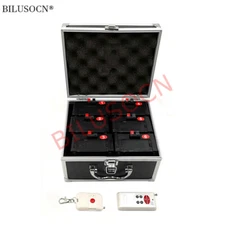 6 cues double remote control wireless fireworks firing system receiver stage
