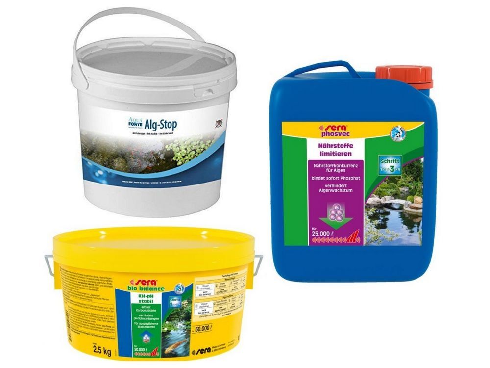 Anti- Algas Filamentosas Set 1 Sera Pond Bio Balance 2,5 KG Alg Stop Phosvec
