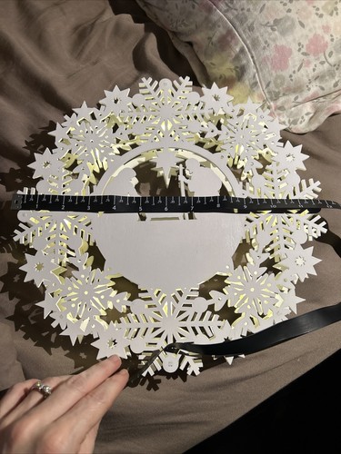 Weihnachtskrippe Holzkranz Silhouette Wandbehang Dekoration NEU im Karton - Bild 24 von 24