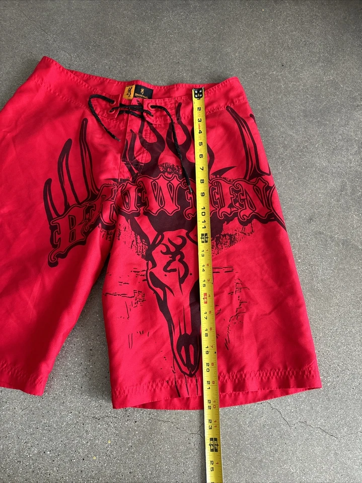 Browning Rojo Board Shorts Hombre Talla 32 Foto 4 de 4