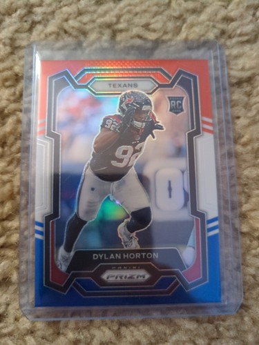 2023 Panini Prizm - Rookies Red White & Blue Prizm #340 Dylan Horton (RC)