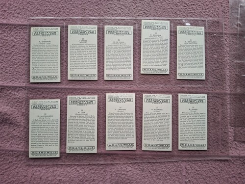 COMPLETE SET - WILLS - ASSOCIATION FOOTBALLERS (EIRE ISSUE NON ADH BACK) GD/VG - Picture 6 of 10