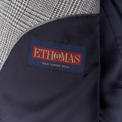 Abrigo deportivo Brooks Brothers para hombre 44L Regent EThomas lana seda lino ventana - Imagen 9 de 20