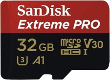 SanDisk Extreme Pro microSD Speicherkarte 32 GB 64GB,128/256  4K,U3, A2, Class10