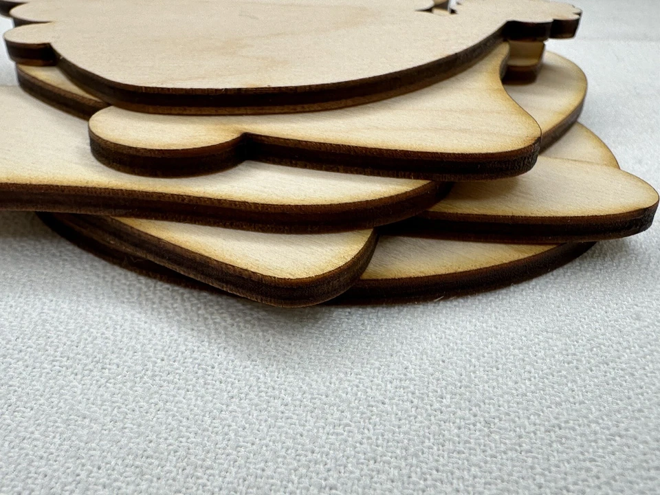 Custom Laser Cut Unfinished House Shape Wood Craft Cutout - Image 2 of 2