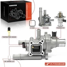 A-Premium Coolant Thermostat Housing Assy for Chevy Cruze 2011-2016 1.8L Sonic