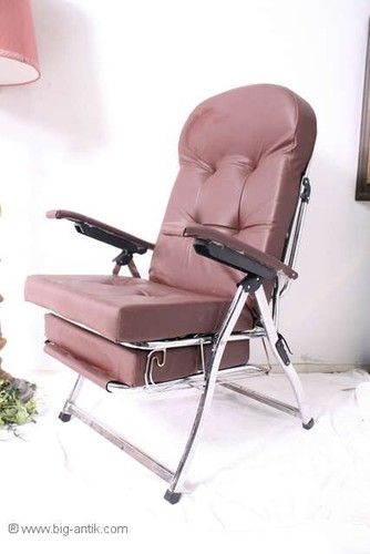 Ausgefallener Relax-Sessel / Relax Stuhl / Lederstuhl / Bett-Stuhl / Klappstuhl/ - Bild 10 von 24