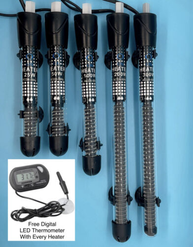 Aquariumheizung – Fischtankheizung 25w, 50w, 100w, 200w, 300w