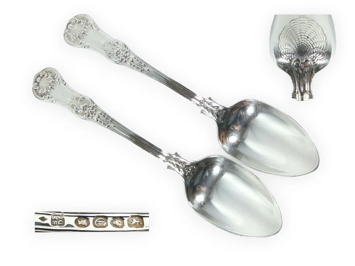Antique silver hotsell dessert spoons