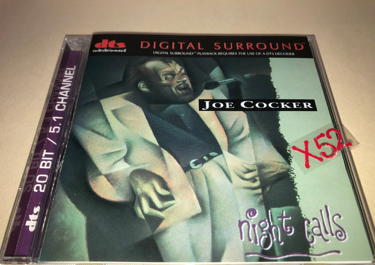DTS format Joe Cocker Night Calls CD Digital Surround 20 Bit DTS format Joe Cocker Night Calls CD Digital Surround 20 Bit