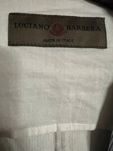 Luciano Barbera Blue And White Sport Coat 40R (Eu 50) - Picture 6 of 7
