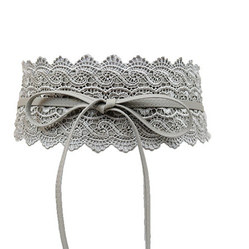 Women Belt Corset Lace Bow Tie Belts Elastic Wide Skinny Waist Trainer Lingerie✔ - Picture 19 of 39