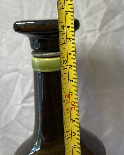 RARE WEST GERMANY 254 WHISKY BOTTLE HANDPAINTED POTTERY DECANTER & POURER - Picture 7 of 24