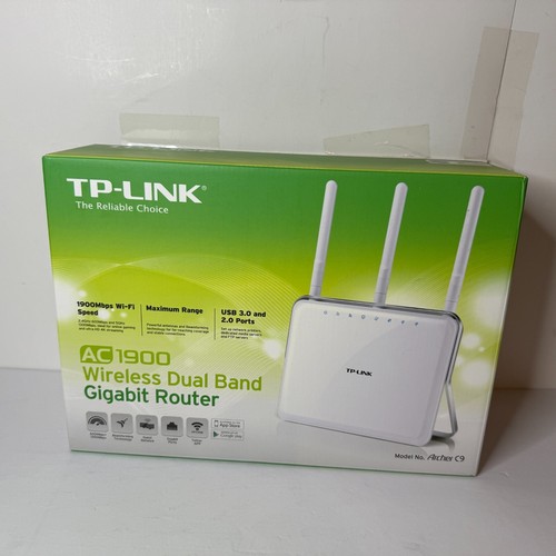 Router de Internet WiFi Gigabit inteligente de doble banda TP-Link Archer C9 AC1900 CAJA ABIERTA - Imagen 6 de 10