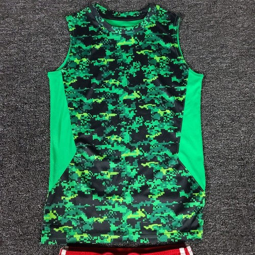 Boys Outfit Medium Adidas Shorts & Champion Sleeveless Shirt Gym Basketball Set - Picture 6 of 11