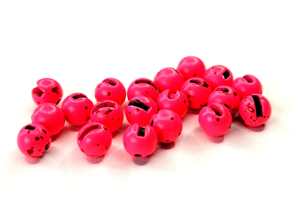 CUENTAS DE TUNGSTENO TÁCTICAS MOTEADAS - Ranuradas - 7 COLORES - Materiales para atar moscas - NUEVAS Foto 3 de 4