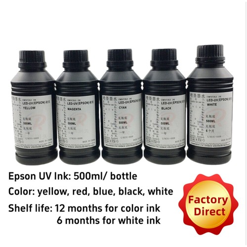 Epson UV-Tinte 6tlg. 500ml A3/A4 UV DTF Drucker Für L805 L1800 R1390 UV Ink - Bild 3 von 10