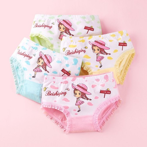 Paquete de 4 calzoncillos calzoncillos calzoncillos calzoncillos de algodón para bebés niñas 2-12 años nuevos - Imagen 16 de 35