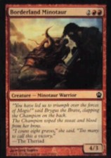 Borderland Minotaur - Theros: #114, Magic: The Gathering Nm R61