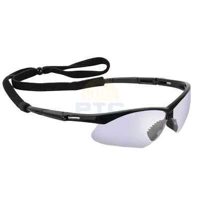 Truper LESP-EZ Blue mirrored safety glasses w/adjustable cord, Sport