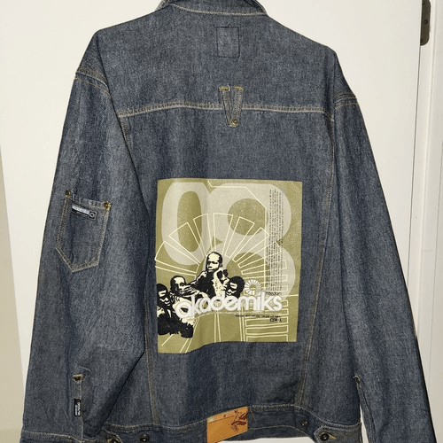 Vintage Akademiks Men’s Denim Jacket size XL Y2k Grunge Hip-Hop - Picture 2 of 4