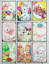 9 Retro Style Easter Handmade Pocket Letter Cards Journals Scrapbooks Crafts