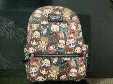 Loungefly Stranger Things Chibi Characters All Over Print Mini Backpack
